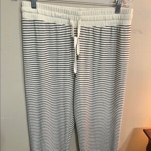 Striped Black and White Joggers